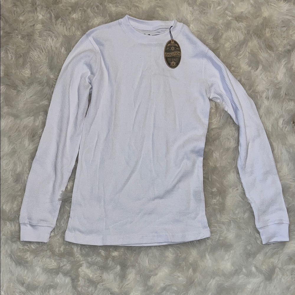 Revolution Kids Long Sleeve Tee in Soft White